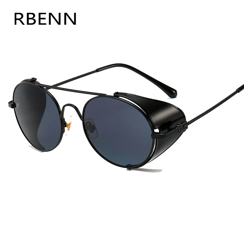 RBENN 2019 новые роскошные винтажные мужские солнцезащитные очки в стиле стимпанк