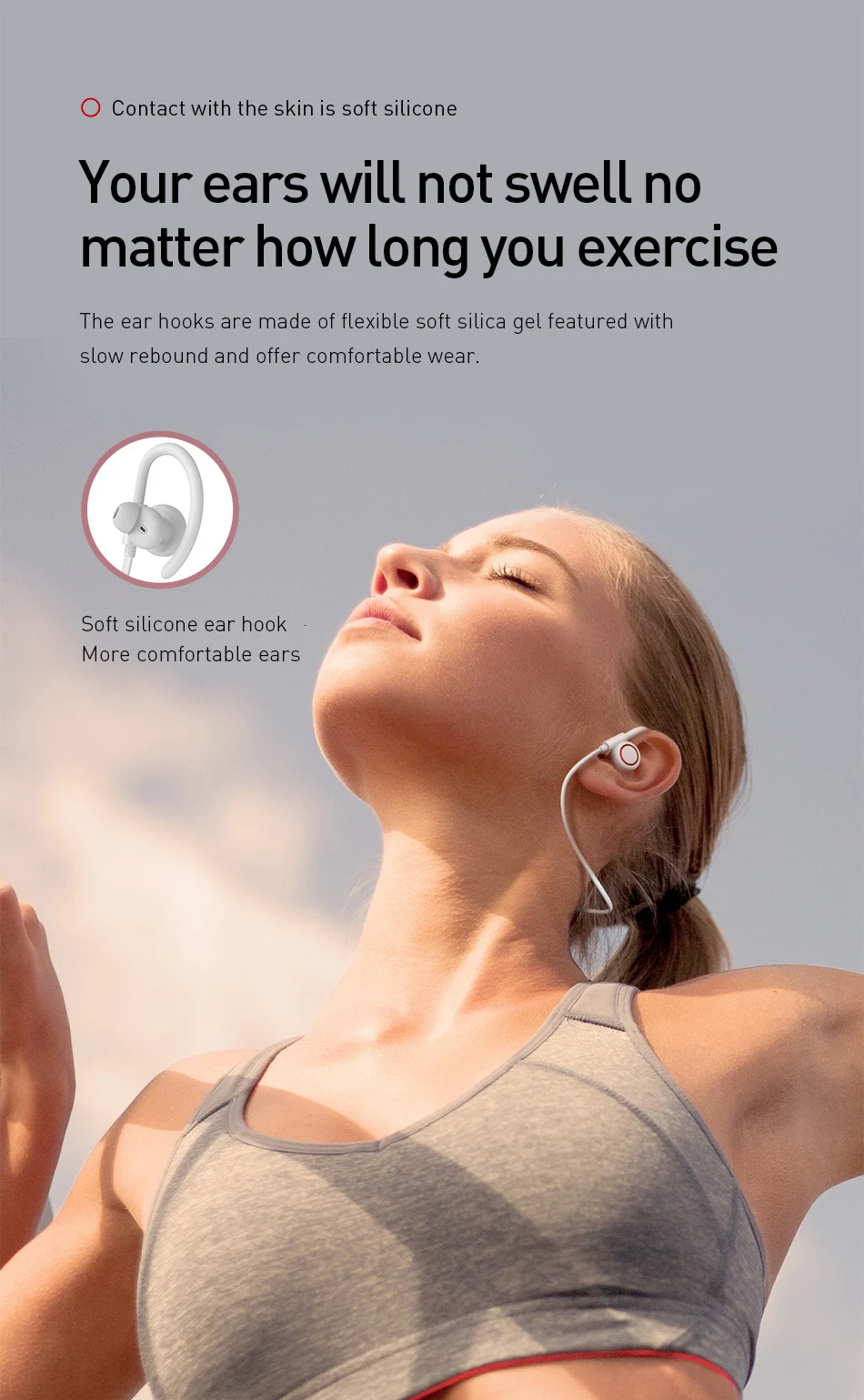 Baseus S17 Спортивные Беспроводные наушники Bluetooth 5,0 наушники для Xiaomi Redmi Note 7 Iphone 8 XR huawei гарнитура громкой связи