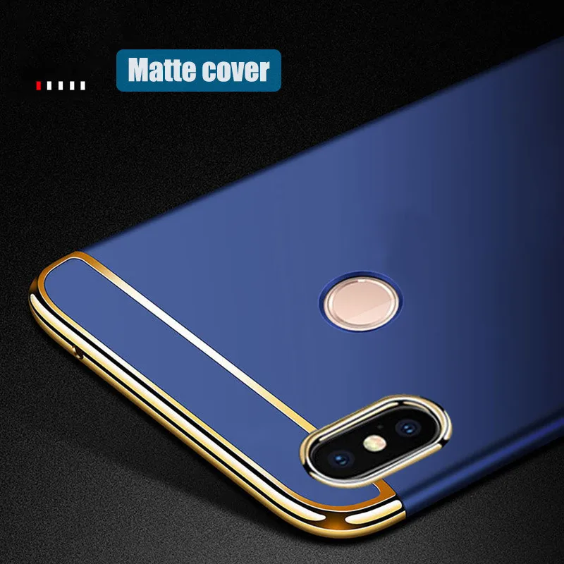 Luxury Plating Case For Xiaomi Redmi Note 7 Hard PC Matte 3 in 1 Full Cover 5 6 Pro Mi 9 SE Fundas |