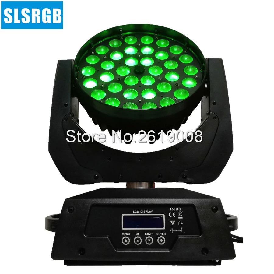 4pcs/lot RGBWA 5in1 36x15w Beam Zoom Led Moving Head Wash For disco stage show party LED Light | Лампы и освещение