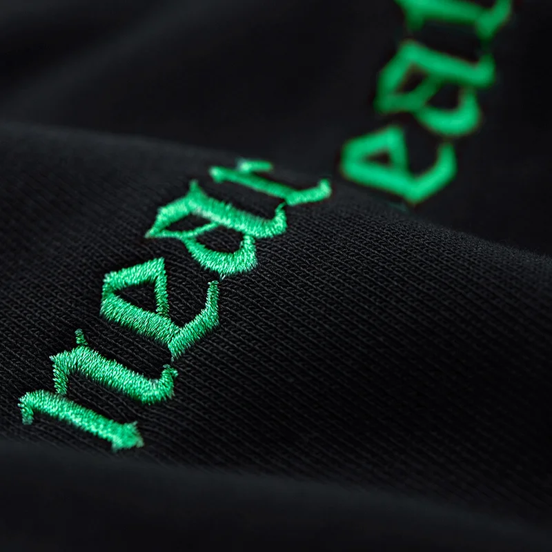KUEGOU 2020 Autumn Cotton Embroidery Letter White Sweatshirts Men Fashions Japanese Streetwear Hip Hop Male Brand Clothes 2233 | Мужская