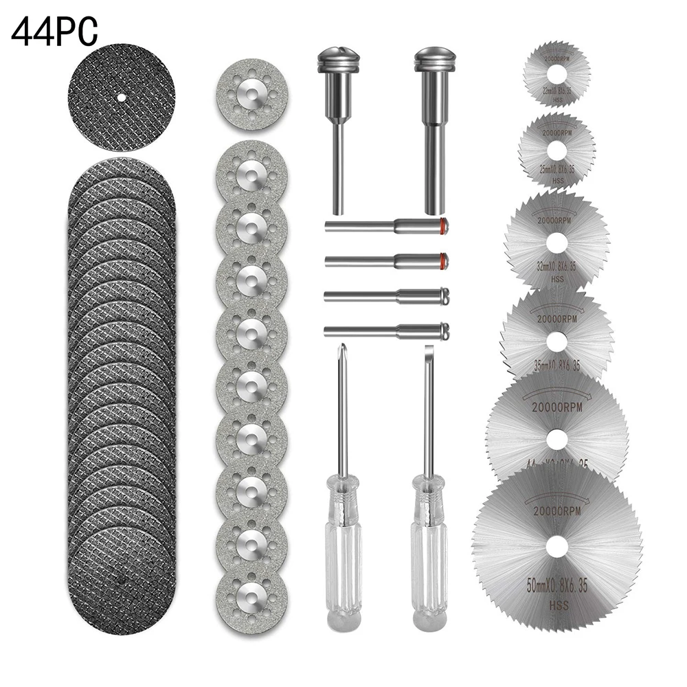 30/40/44/60pcs HSS мини нож для циркулярной пилы Набор смолы отрезной деревянный диск