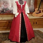Осенне-зимние Бальные платья в стиле ретро, женское платье с цветочным принтом, женское платье из двух частей с готическим принтом