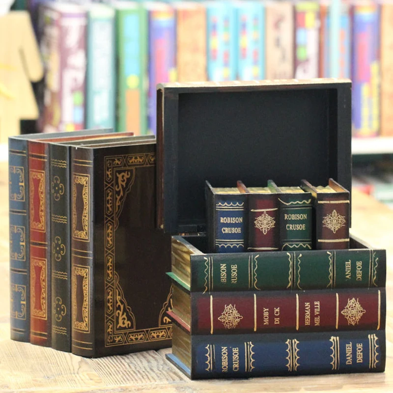 Винтажные поддельные книги для украшения офисные домашние книжные полки Декор