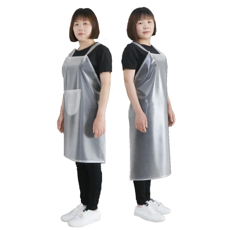

Waterproof Oil-proof Apron Kitchen Female Household Cooking Fashion Work Male Adult Transparent Waist