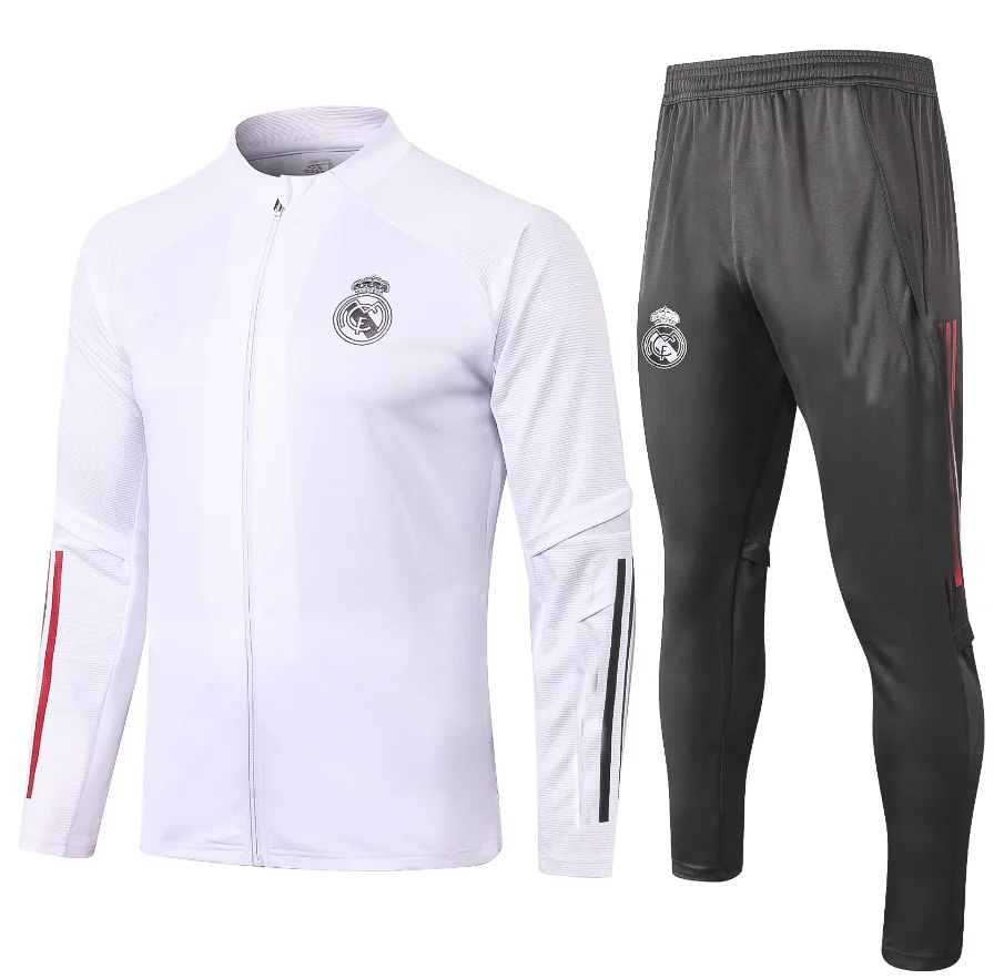 

2021 Madrid Kids Training suit Men Jacket SRERGIO RAMOS Survetement HAZARD BENZEMA Jogging Football Tracksuit