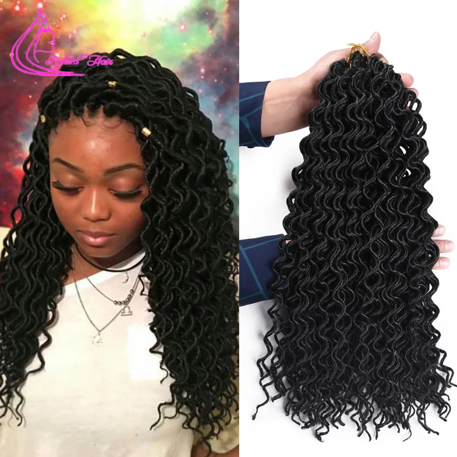 Рафинированный Уход за волосами 18 дюймов вязанные крючком на крючках косички