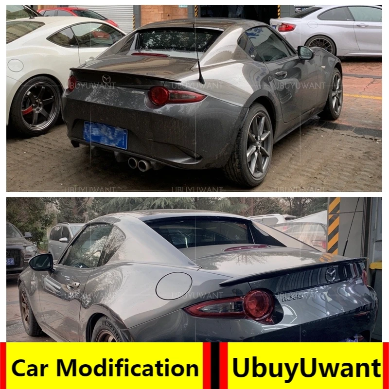 

UBUYUWANT для MAZDA MX5 MX-5 FRP/углеродного волокна ND Miata гараж варьироваться Стиль сзади украшение в виде хвостового крыла для mazda mx5 2016-2019