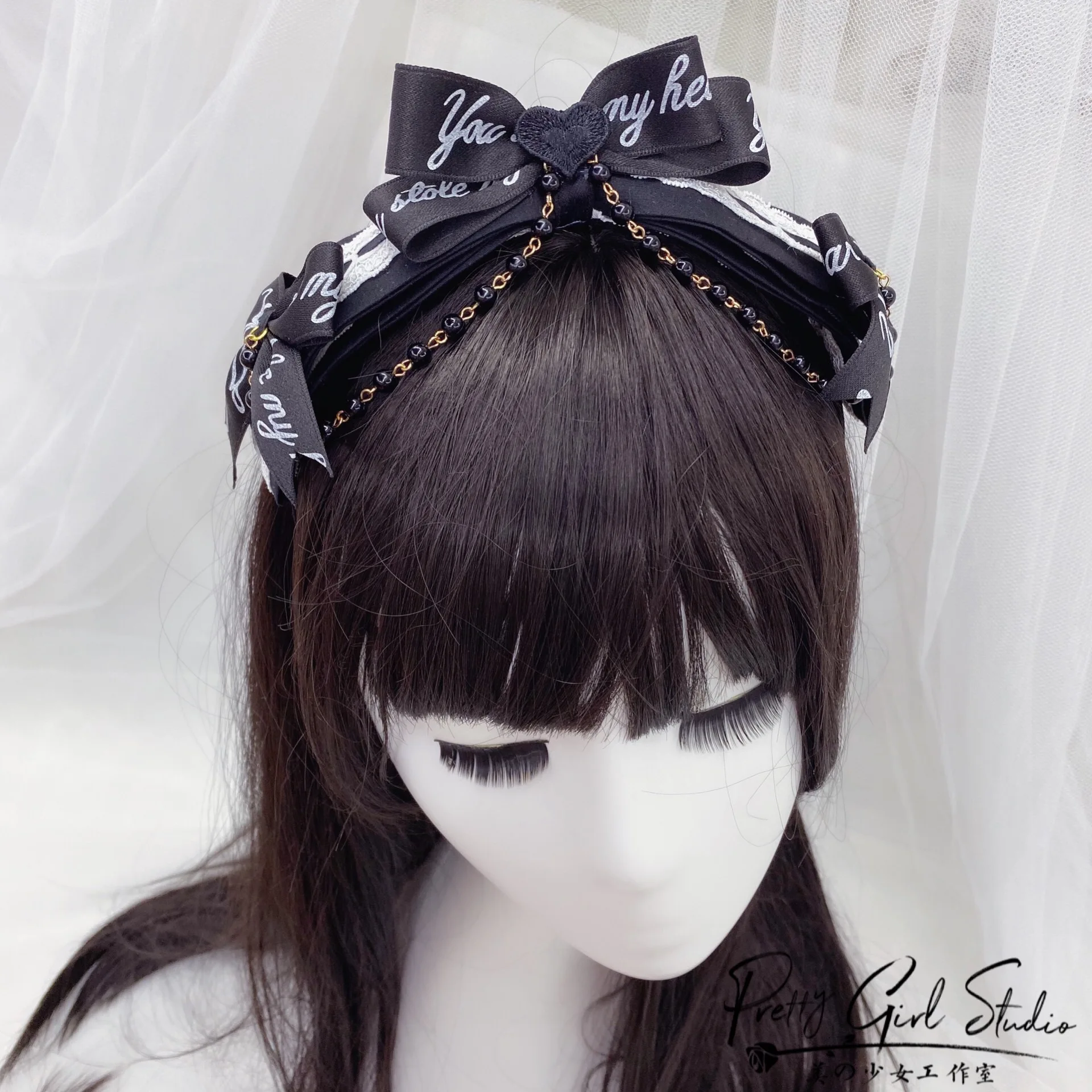 Повязка на голову в готическом стиле KC мягкая заколка для волос с перехлёстом