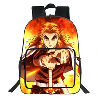 demon slayer backpack simplicity and versatile campus backpack cartoons cute casual teens school bag big capacity bags