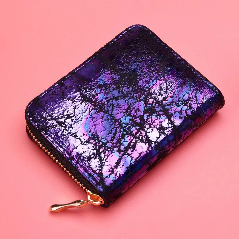 Женский короткий кошелек из ПУ кожи с застежкой-молнией | Багаж и сумки