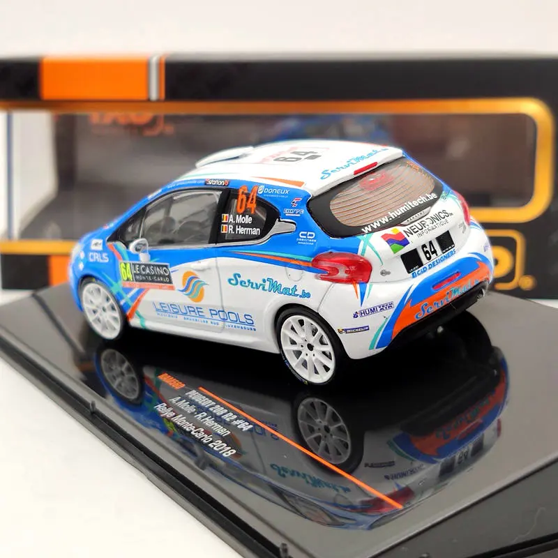 IXO 1/43 для P ~ 208 R2 #64 Rallye Monte Carlo 2018 RAM560 литье под давлением модель Ограниченная серия|