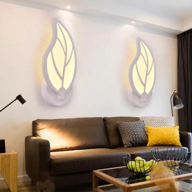 Светодиодный акриловый фон настенный светильник для ванной комнаты интерьера