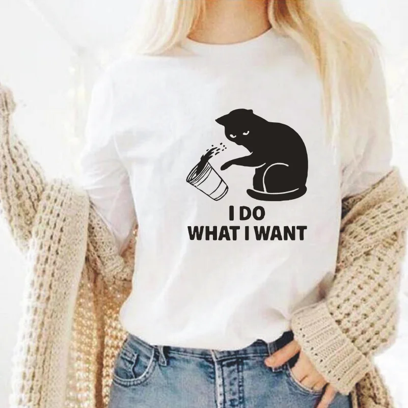 Футболка женская с графическим принтом я делаю то что хочу | Женская одежда