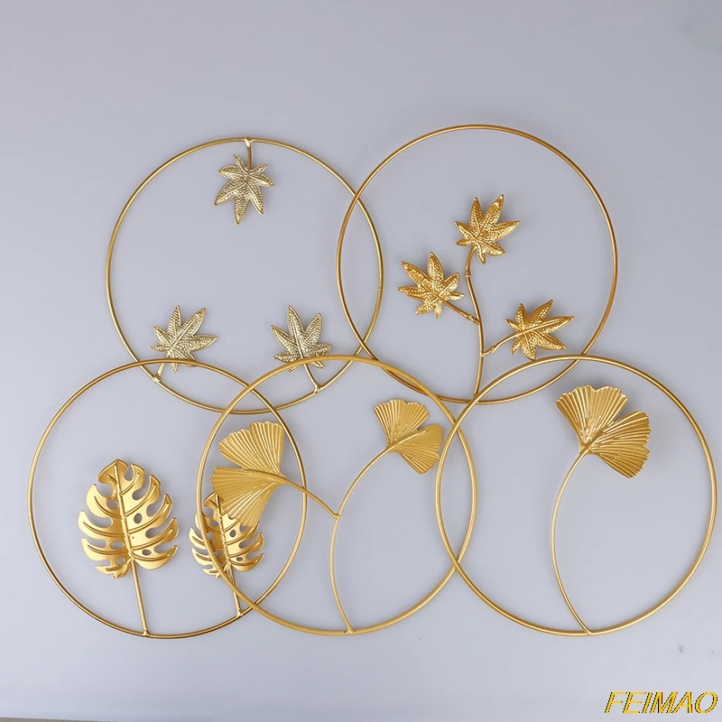 

Wall Hanging Home Decoration Wrought Iron Ginkgo Leaf Wall Decoration Pendant