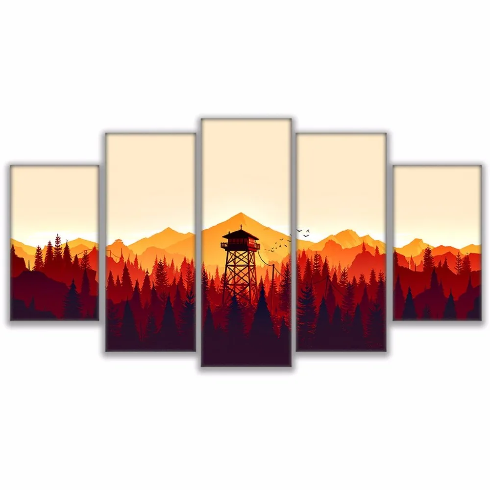 Современные рамки для живописи модульные дешевые фотографии стены 5 Панель игры