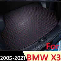 sj car trunk mat tail boot tray auto floor liner cargo carpet luggage mud pad cover accessories fit for bmw x3 2005 2006 2021