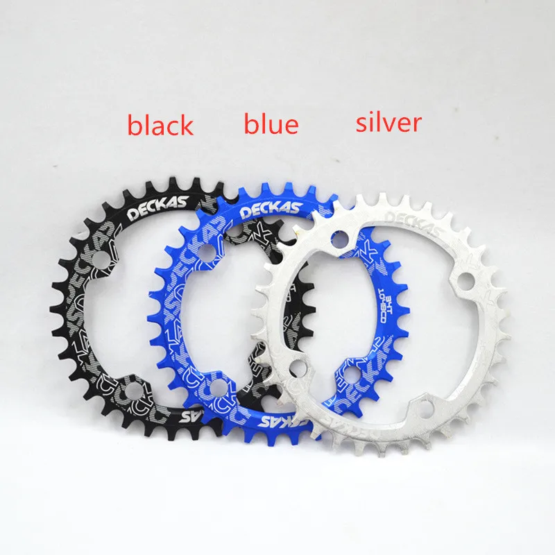 DECKAS круглая цепь кольцо горный велосипед коленчатая звезда алюминиевая BCD104 32-38T |