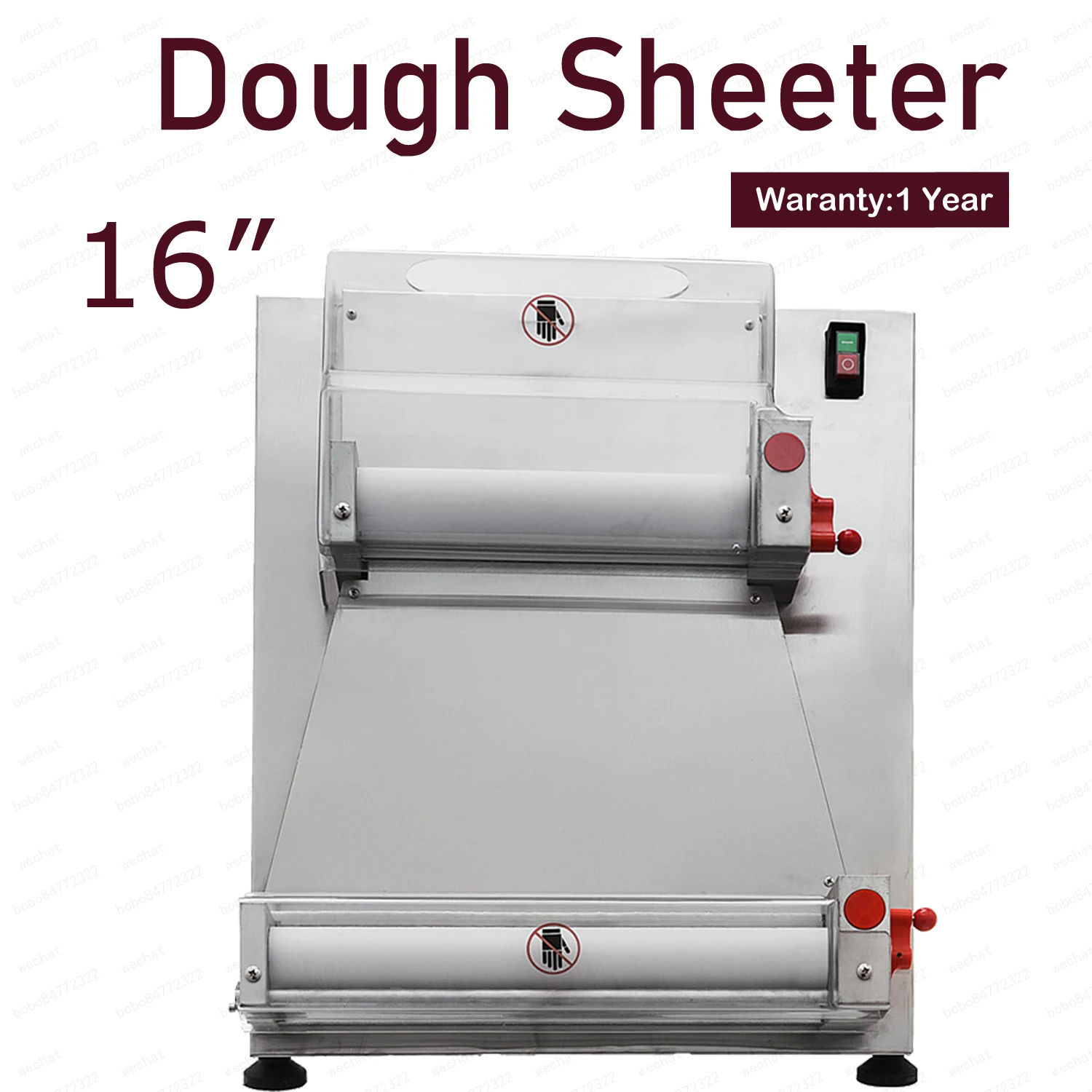 

Countertop 16" Electric Pizza Dough Roller Sheeter Machine For Sales