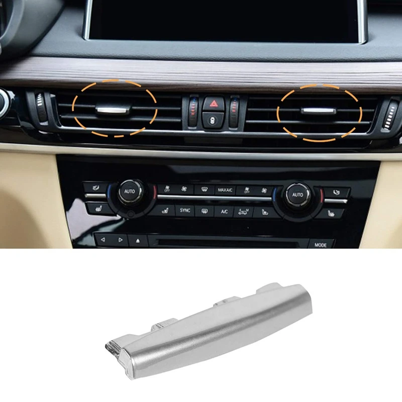 

Car Center Console Air Conditioning Vent Outlet Clip Tab Trim Front Row AC Vent Clip for-BMW X5 X6 F15 F16 2014-2018