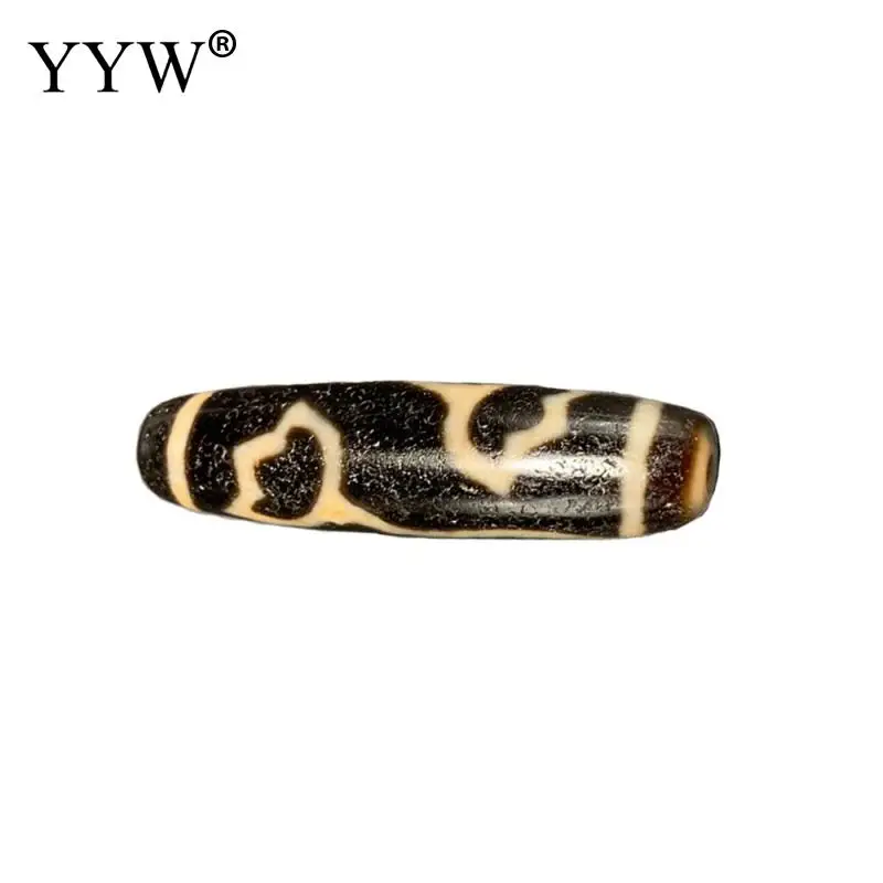 

Бусины Из Натурального тибетского агата двухцветные овальные оникс Dzi, бусины на удачу с водой, лотос дидис, Подарочные ювелирные изделия «с...