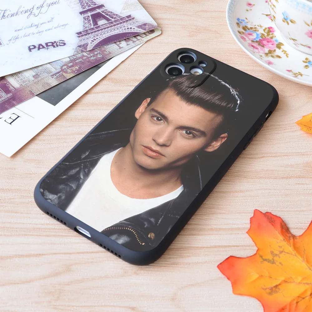 

Johnny Depp Print Soft Silicone Matt Case For Apple iPhone Case