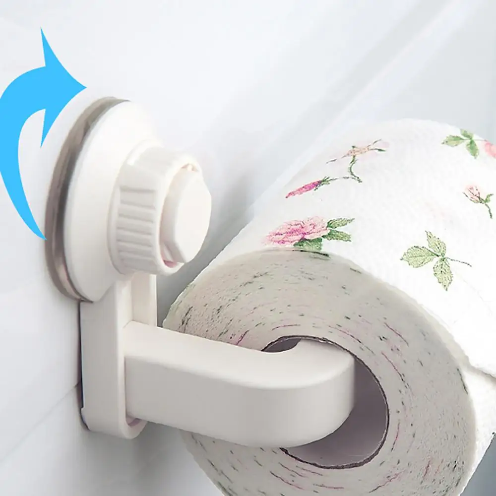 Bathroom Toilet Paper Holder S uper Storage Suction Cup Wall Mount Removable Rack toilet roll holder FDH | Обустройство дома