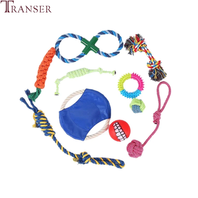 Набор игрушек для домашних животных Transer 4/5/6/8/10 шт./лот интерактивный веревочный