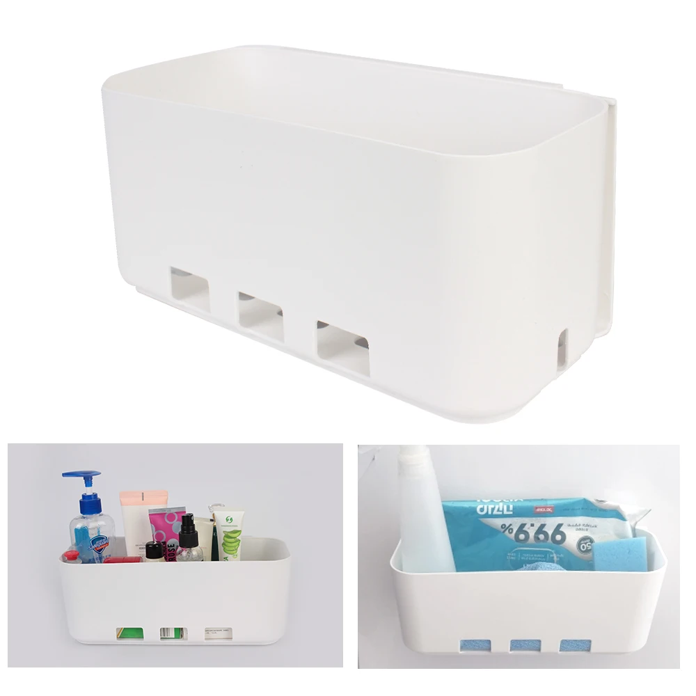 

Wall-mounted No Punching Hanging Storage Basket Cabinet Push-pull Box Multifunctional Kitchen Drawer Shelf Rack for Seasoning