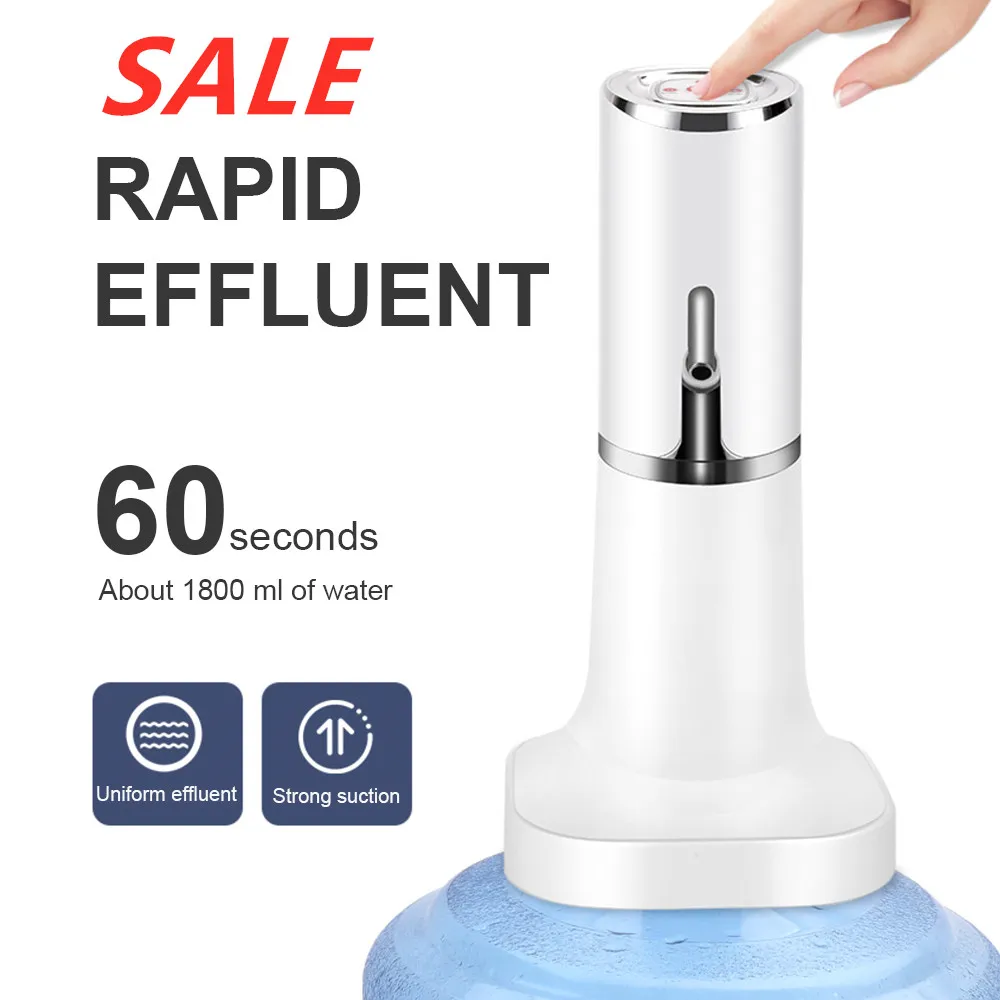 Электрический насос для бутылки воды USB автоматический питьевой портативный