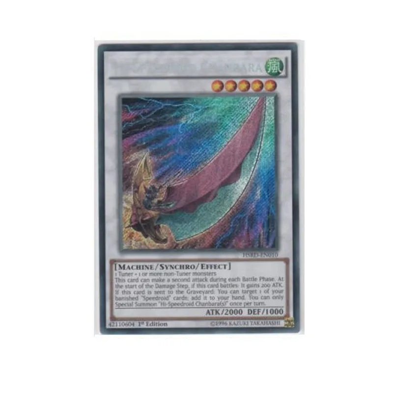 

Yu Gi Oh Normal Cards Secret Rare US and UK 1 Brush SCR Hi-Speedroid Chanbarider