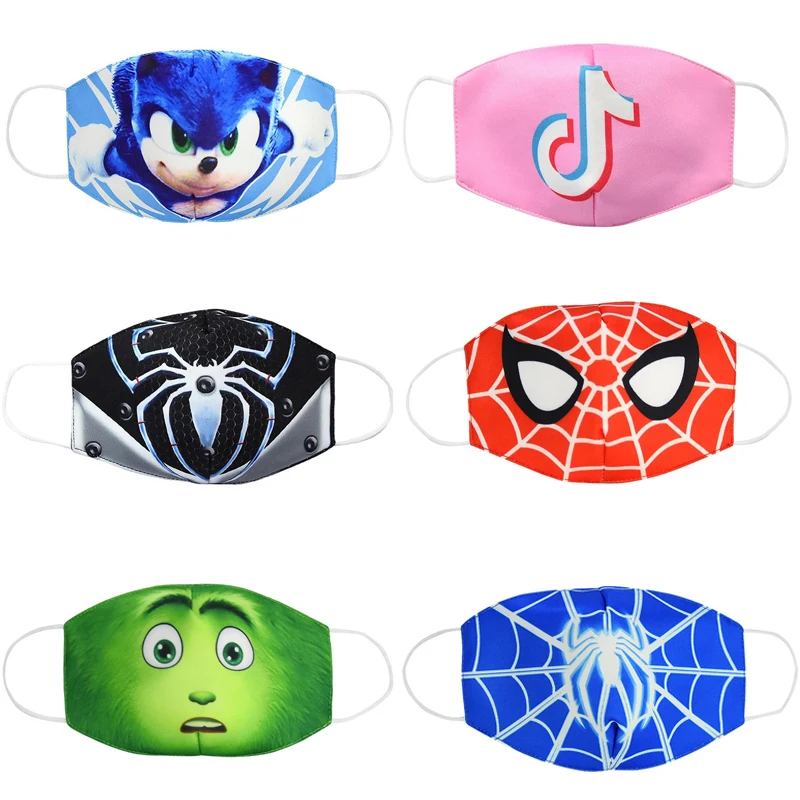 Противопылевая маска для рта дышащая многоразовая хлопковая Защитная детская