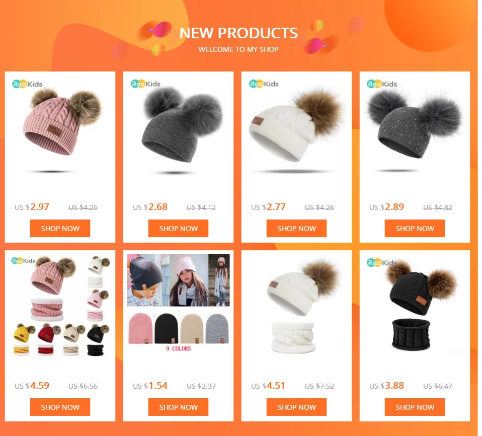 REAKIDS Beanies, детская шапка с помпоном, зимняя детская шапка, вязаная Милая шапка для девочек и мальчиков, повседневные однотонные детские шапки для девочек