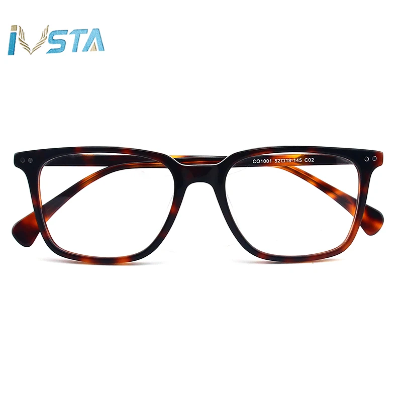 IVSTA квадратные очки с диоптриями компьютер мужские оправы acetate OV 5031» Джонни Деппом с защитой от синего света NDG Близорукость Оптические очки