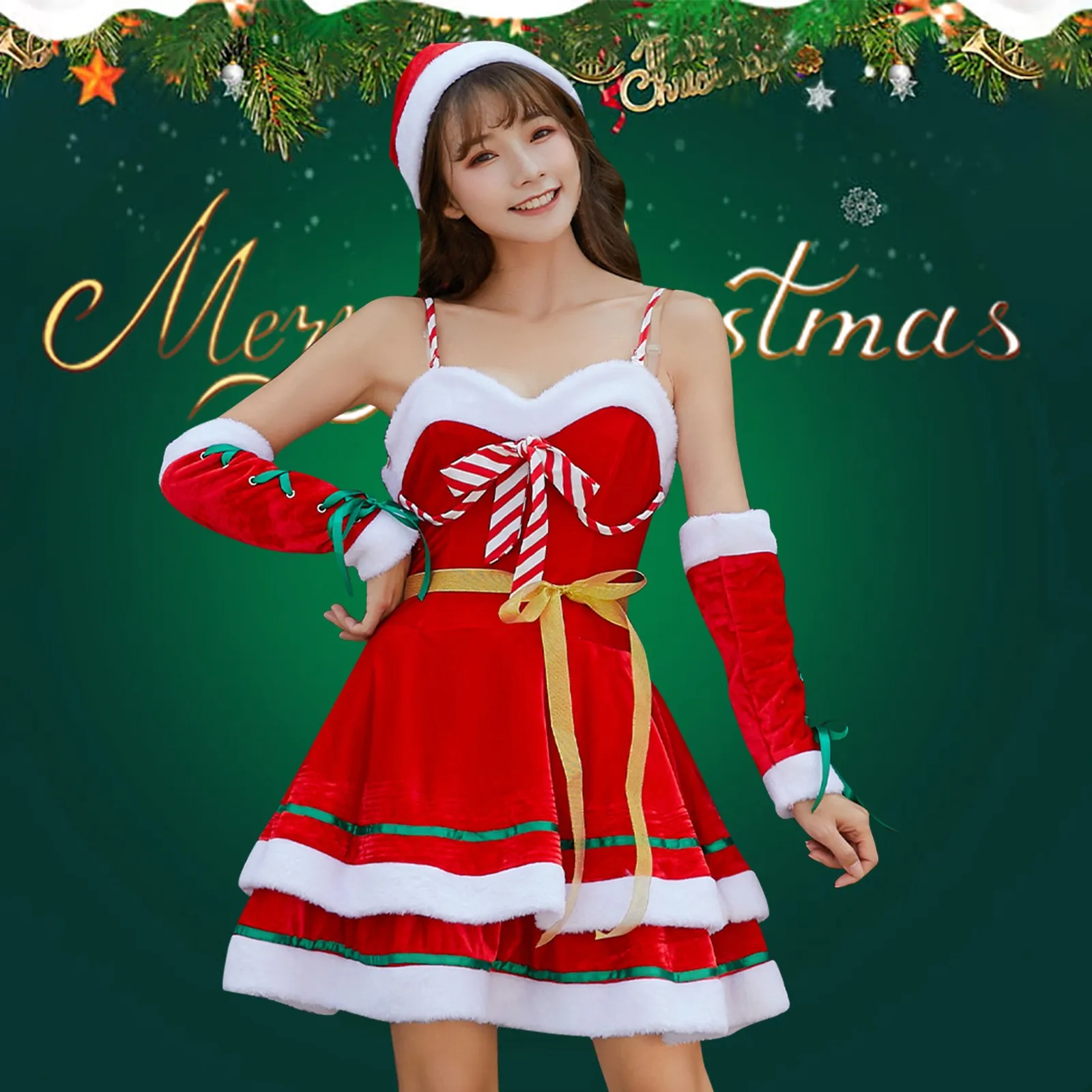 

Dress Women Christmas Dress Patchwork Dresses Bandage Long Sleeve Asymmetric Off Shoulder Dress Платье Vestidos