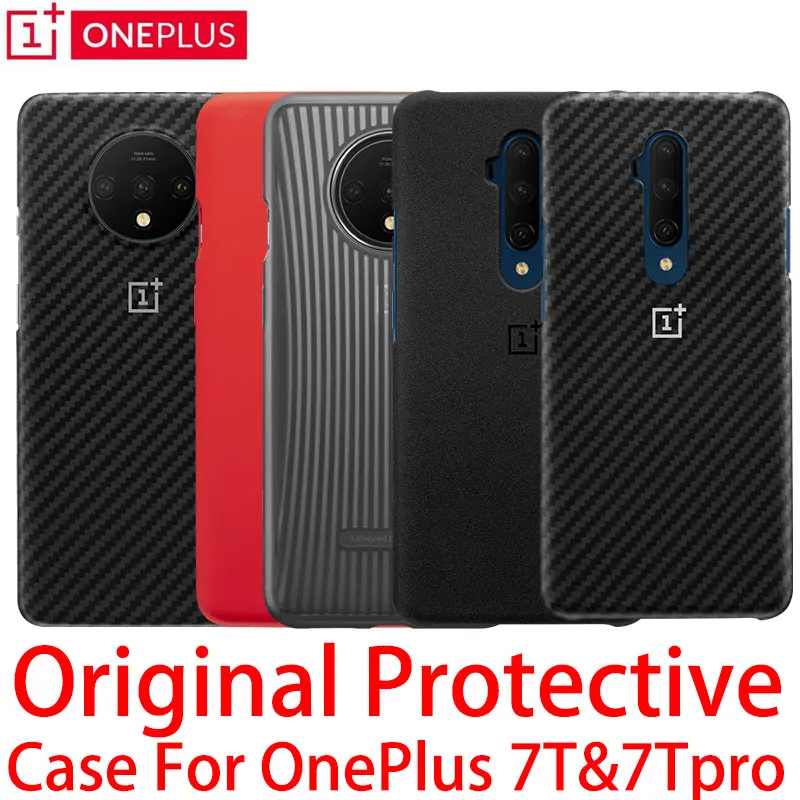 100% Оригинальный чехол Oneplus 7T и 7TPro силиконовый нейлоновый защитный с песочным