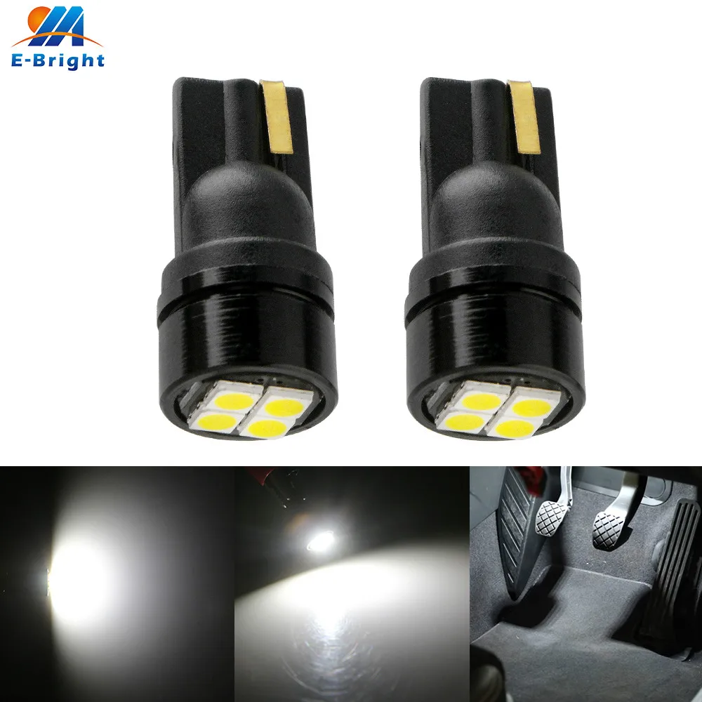 2 шт. W5W T10 3030 4 SMD 194 светодиодный алюминиевый фонарь для автомобильных дверей