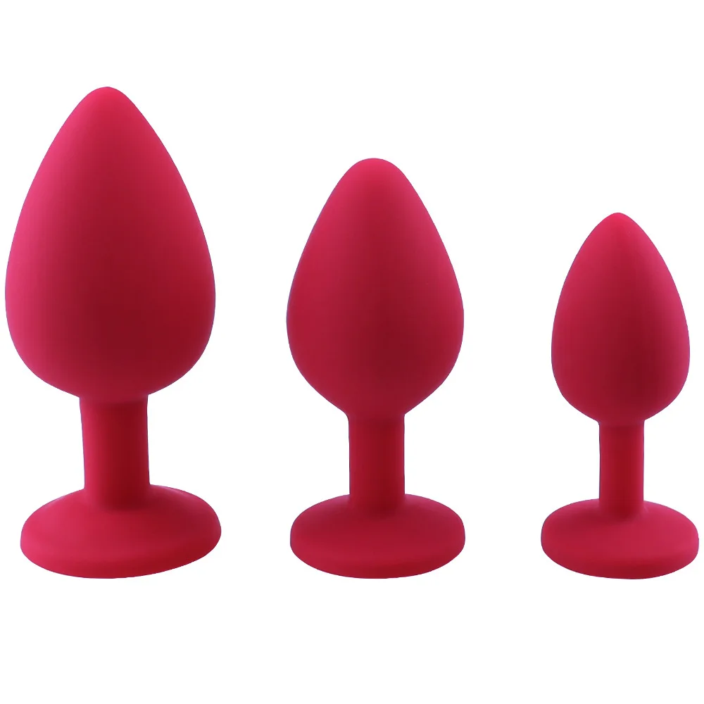 4 Colors Silicone Anal Plug Butt Small Middle Larger Size Massage Female Masturbator Adult Game sex product for couple | Красота и