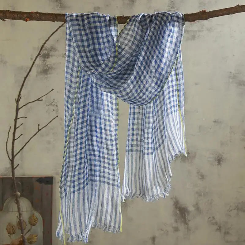

Unisex Style spring summer autumn winter Scarf Cotton And Linen Solid Color long women's scarves shawl fashion men scarf