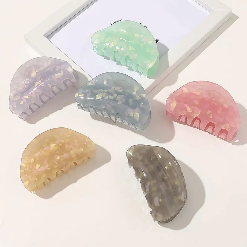 1 шт. женская заколка для волос с мраморным принтом| |