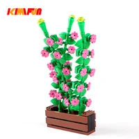 1pc building block winter jasmine flowers plants 32606 petal branch decorative moc diy plant parts