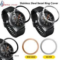 metal bezel ring case for samsung galaxy watch 46mm42mm gear s2 s3 frontier bezel styling frame cases cover protection bracelet