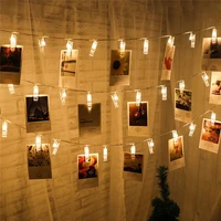 1020 lamp photo clip led battery powered garland light wedding decoration for home baby shower party decoration garland natal