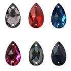 6A разные цвета Стразы Swar шитье стразами Stone Tear Drop Sew On стразы s для оформления украшения для одежды