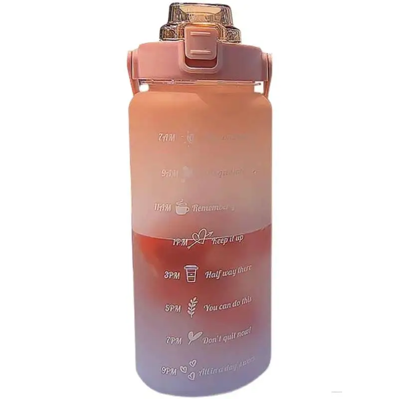 

Large-Capacity Water Cup Female Summer Portable Plastic Water Bottle High-Value Sports Large Water Bottle Straw Water Bottle