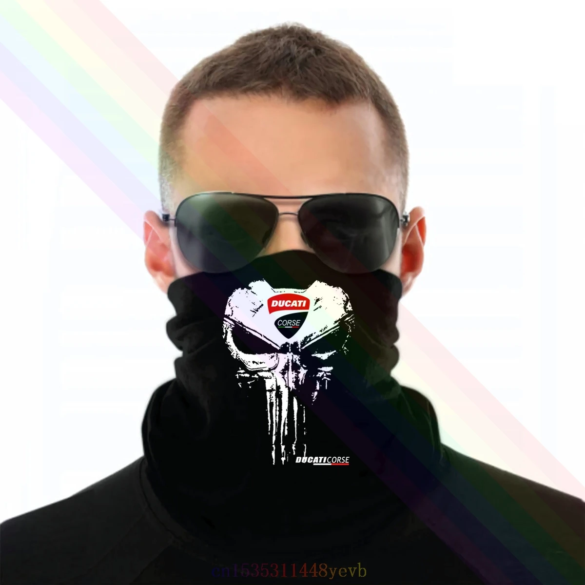 Повязка на голову с логотипом мотоциклиста DUCATI коричника шарф бандана
