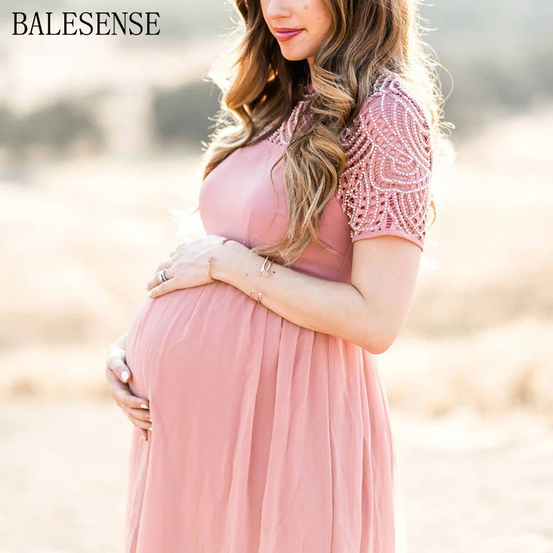 Кружевные шифоновые платья для беременных с коротким рукавом фотосессии платье