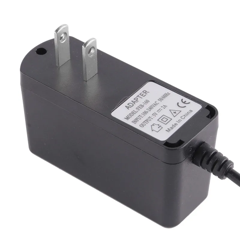 Вилка с преобразователем переменного тока 5 В 2A зарядное устройство AC DC адаптер