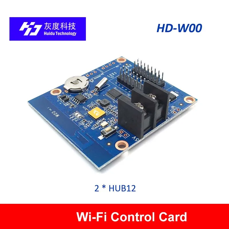 Huidu HD-W00 W00 2 * HUB12 порт 320*32 пикселей управление ler поддержки P10 Одноцветный WIFI
