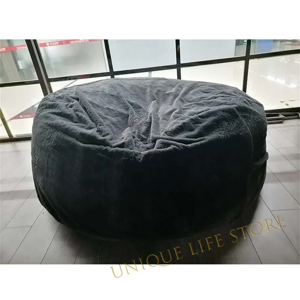 

Big Sofas Fluffy Giant Fur Bean Bag Bed Cover Floor Cover Futon Sofa Sofa Reclining Sofa Lazy Pouf Tatami Children'S Chair Gift